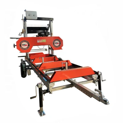 Firewood Processor Horizontal Band Saw Bandsaw Sawmill Hydraulic Wood Splitting Machine Sawmill Portable Band Saw Mill Kit Wood Sawmill Saw Machine