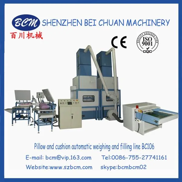 Automatic Pillow and Cushion Filling Machine (Two Weighing System) (BC106)
