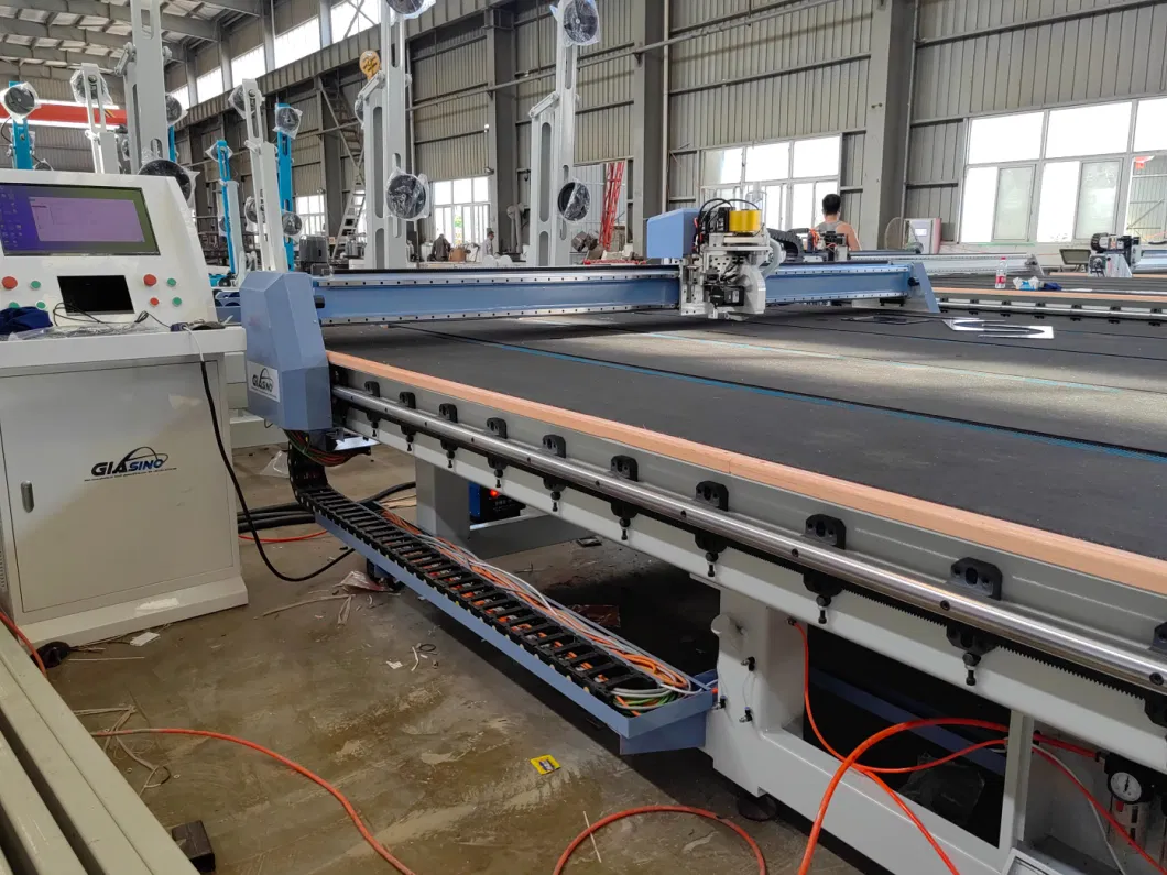 Insulating Glass Cutter Slicer Windows Processing Machinery Hollow Glass Slicing Equipment Production Platform Bed Industrial Glass Cutting Machine