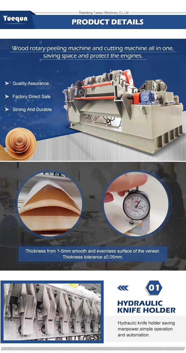 Plywood Wood Horizontal Wood Slicing Engineer Wood Veneer Slicer Peeling Machine