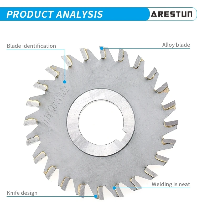 Double-Sided Fast Feed Milling Cutter Disc Alloy Saw Blade Milling Cutter