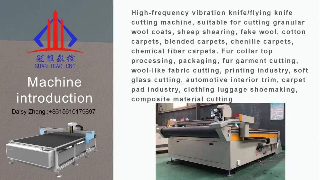 Automatic CNC Digital Oscillating Knife Fabric /Textile/ Cloth /Garment /Apparel/Rubber/ Sponge /Foam /Wool /Cutting Machine