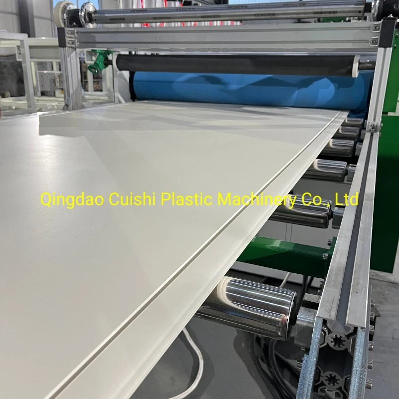 Plastic Sheet Cutting Machine PVC WPC Foam Foaming Skirting Board Making Manufacturing Machine