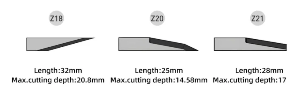 Max Cutting Depth Tungsten Carbide Knives Zund Cutter Oscillating Blade for Nylon/Felt/Nonwoven/Leather/Fabric/Textile/Foam
