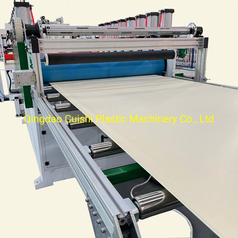 Plastic Sheet Cutting Machine PVC WPC Foam Foaming Skirting Board Making Manufacturing Machine