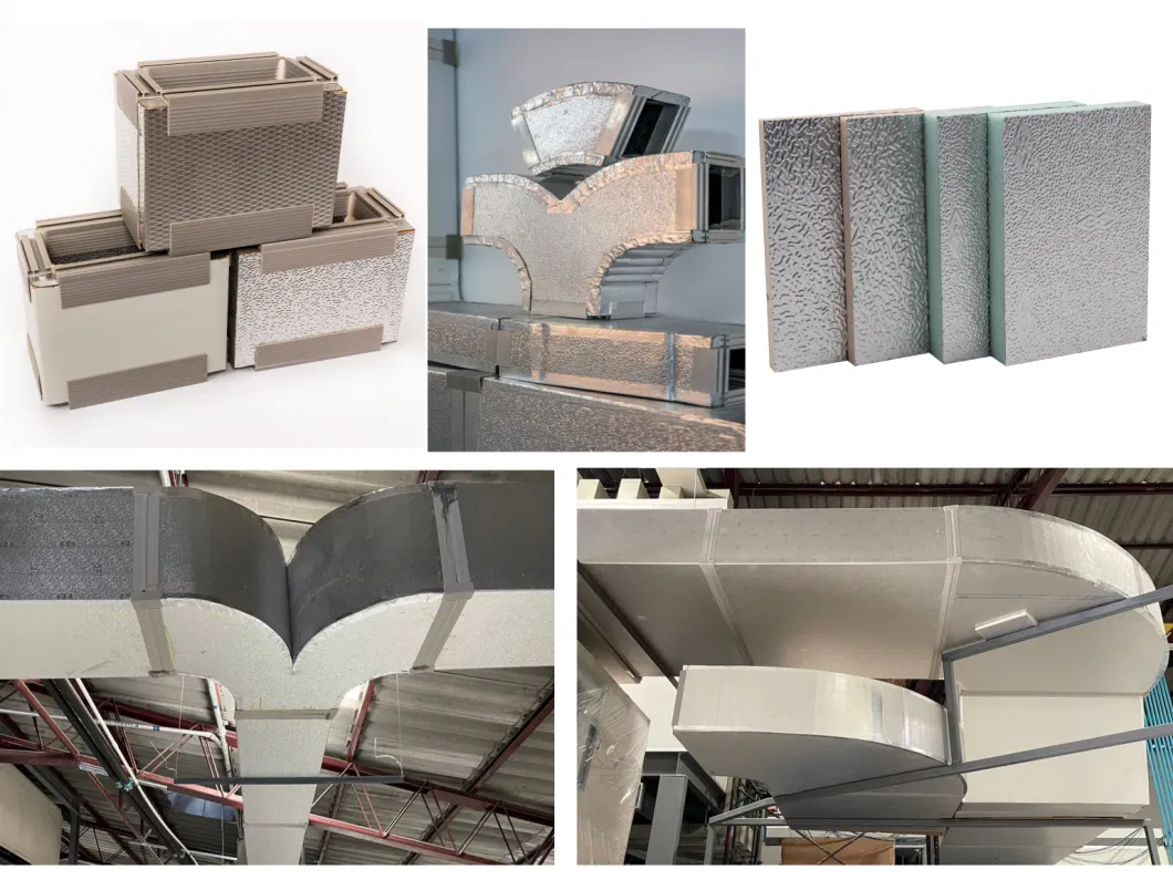 The Manufacturer Supplies Double-Sided Aluminum Foil PU Insulation Panel for Duct Air Conditioner System