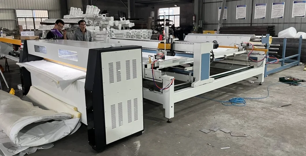 Industrial Sponge Mattress Multi-Pattern Computerized Continuous Single Needle Mattress Quilting Cutting Machine