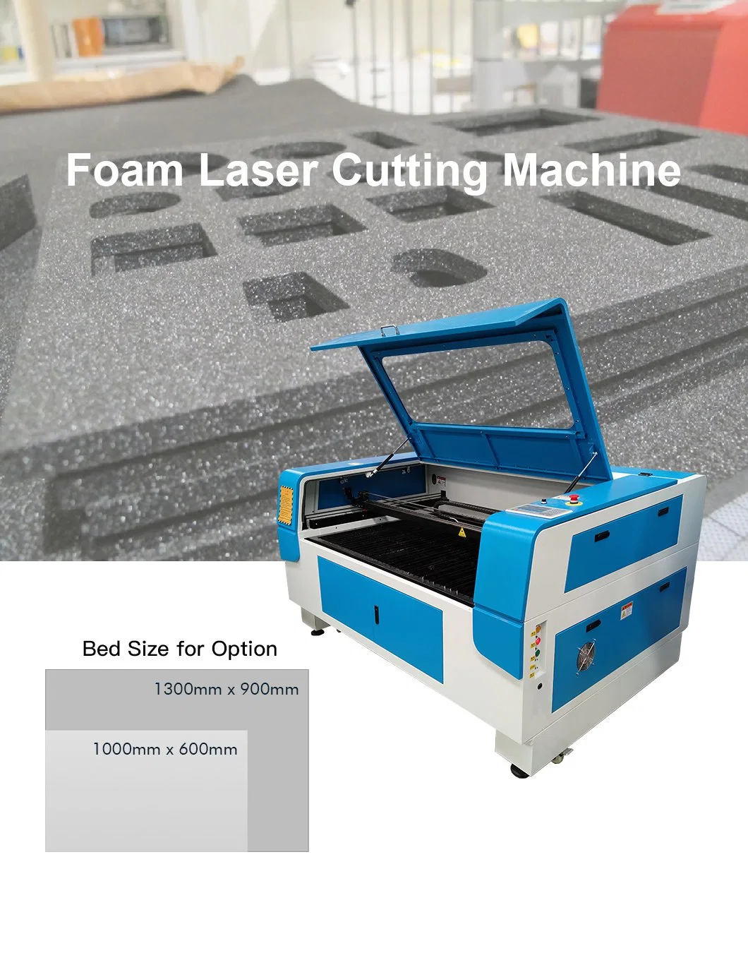 Air Assist Foam Laser Cutter Engraver with 2.0 Inch Lens