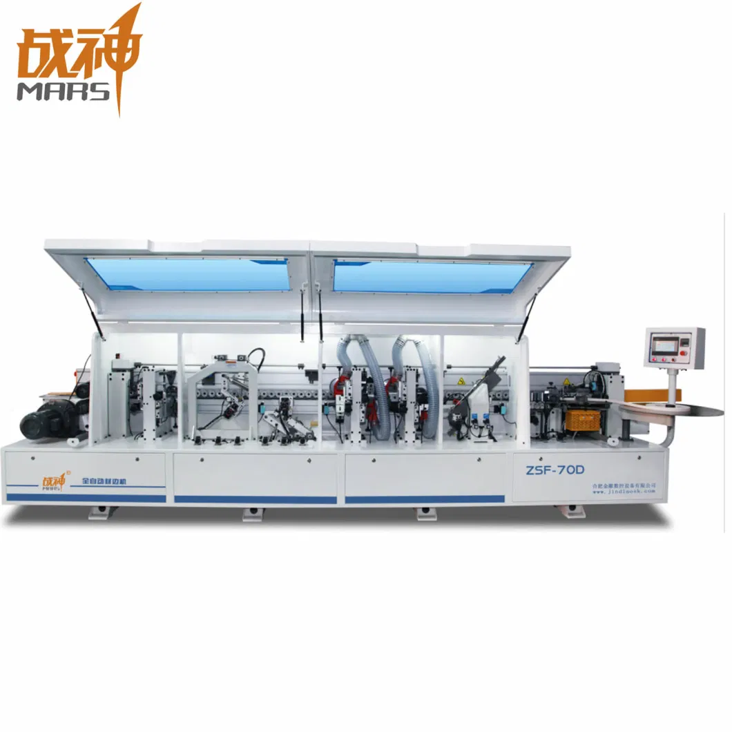 Mars High Speed Full Automatic PVC ABS MDF Veer Corner Rounding Trimming Edge Banding Machine with PUR
