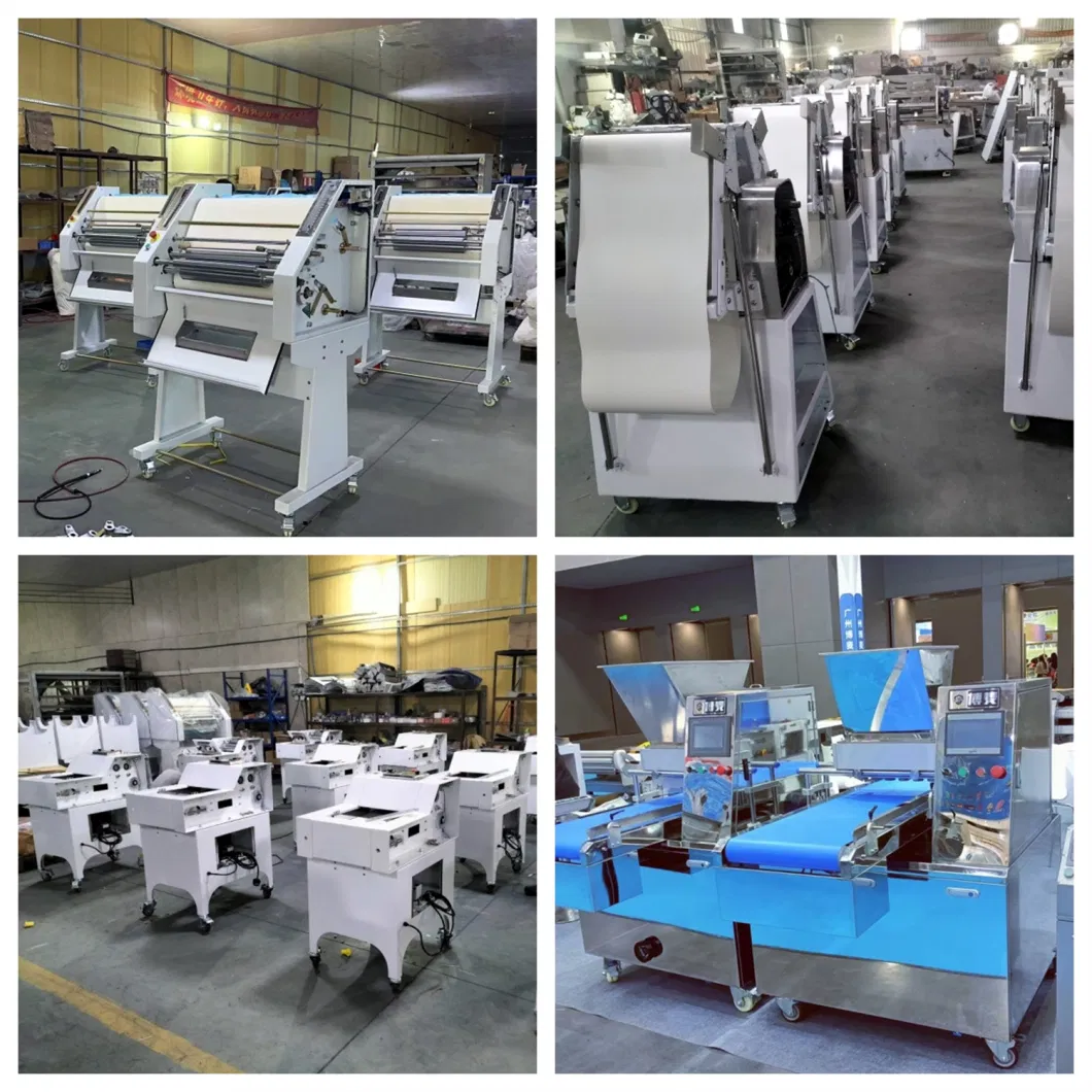 Commercial Hamburger Slicer Full Bakery Production Line Fast Food Shop Hot Dog Buns Bread Slicing Machine