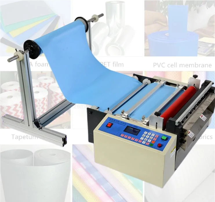 Paper Roll Label Cutter Machine Non Woven Fabrics Foam Cutter PVC Cell Membrane Cut Aluminum Foil Roll to Sheet Cutting Machine