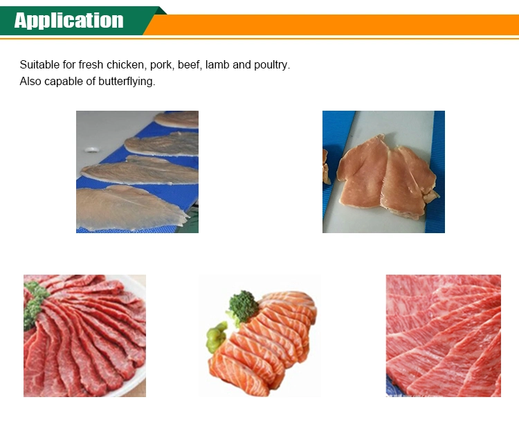 Automatic Horizontal Fresh Meat Beef Fish Chicken Breast Cutting Slicer Slicing Machine