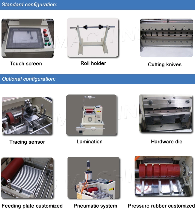 Adehsive Tape and Foam Laminating Horizontal Cutting Cutter Machine with Three-Layer Lamination