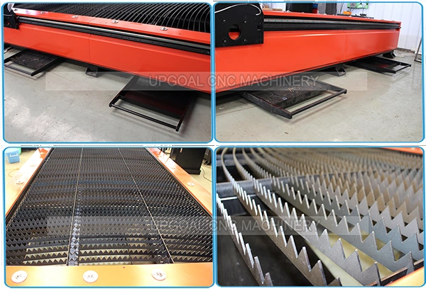 High Precision 25-30mm Steel CNC Plasma Cutter Machine 125A 1500*3000mm