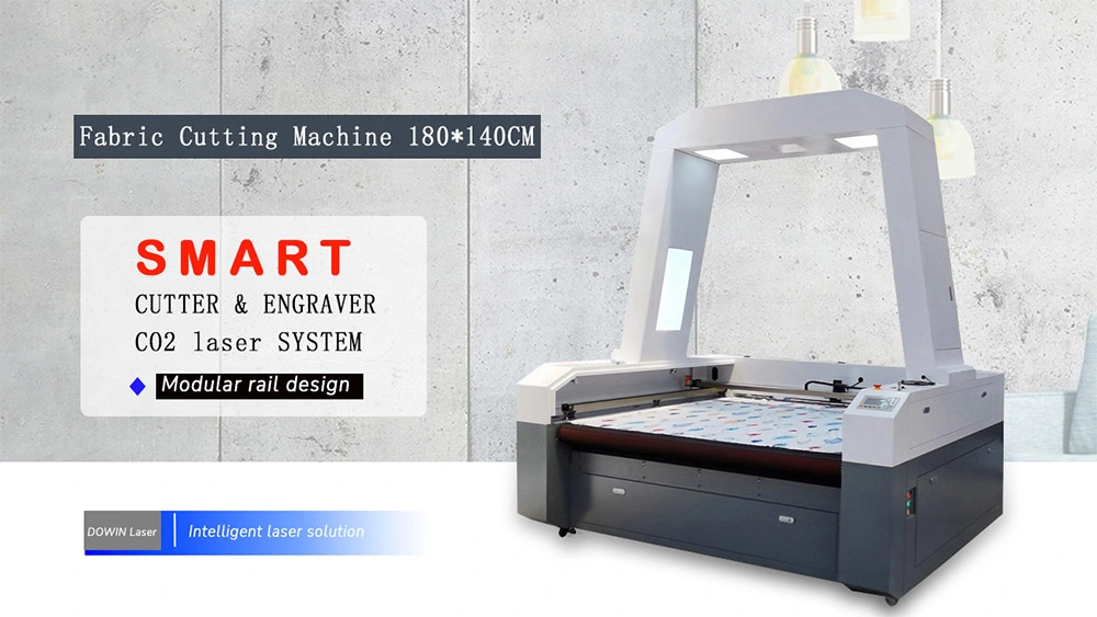 Garment Laser Cutting Machine Camera Scanning 1800*1200mm 130W CO2 Label Laser Cutter for Fabric Textile in Roll