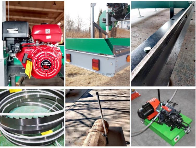 Firewood Processor Horizontal Band Saw Bandsaw Sawmill Hydraulic Wood Splitting Machine Sawmill Portable Band Saw Mill Kit Wood Sawmill Saw Machine