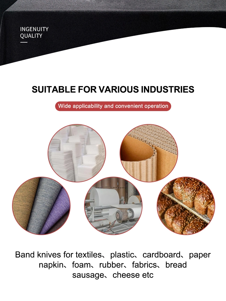 Industrial Non-Woven Factory Cloth and Polyurethane PVC Plastic Sheet Soft Rubber EVA Cutting Band Knife Blades