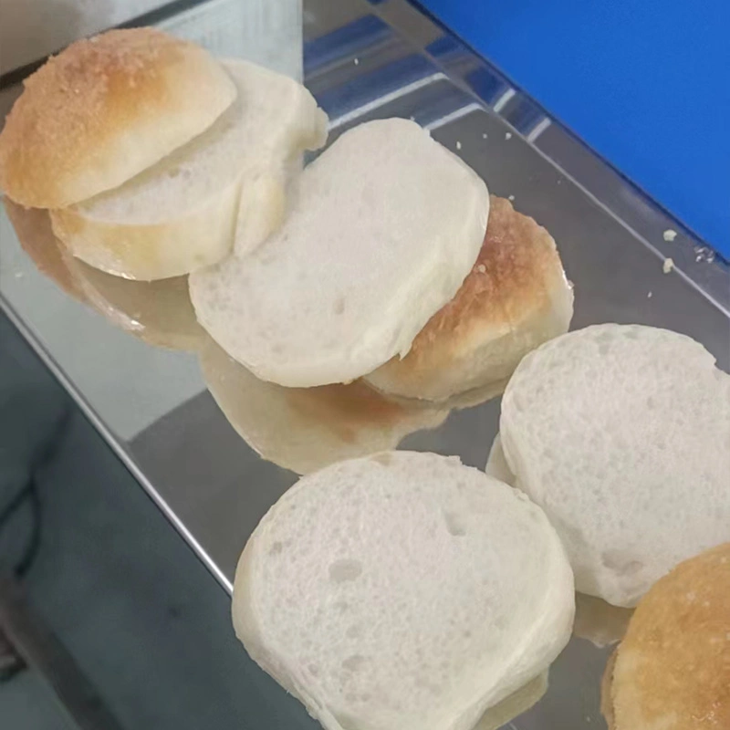 Commerial Electric Bread Slicer Hamburger Bun Slicing Bakery Cake Horizontal Cutting Machine