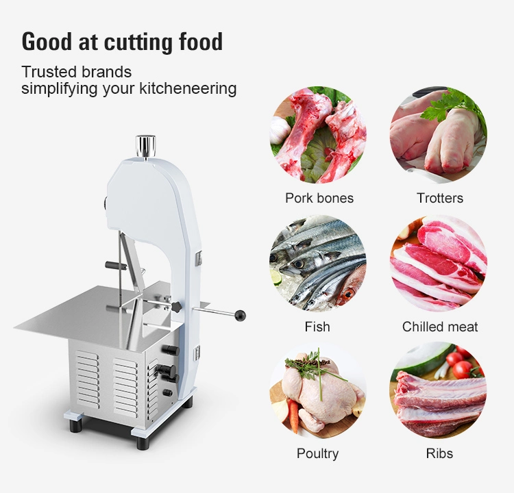Electrical Butchery Bone Saw Meat Cutting Machine Bone Meat Bone Cutter Slicer for Stainless 1500W