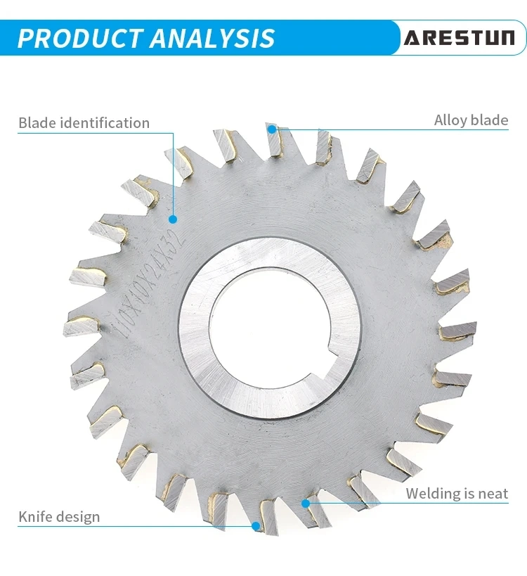 Customized HSS Disc Milling Cutters with Blades Face Milling Cutter