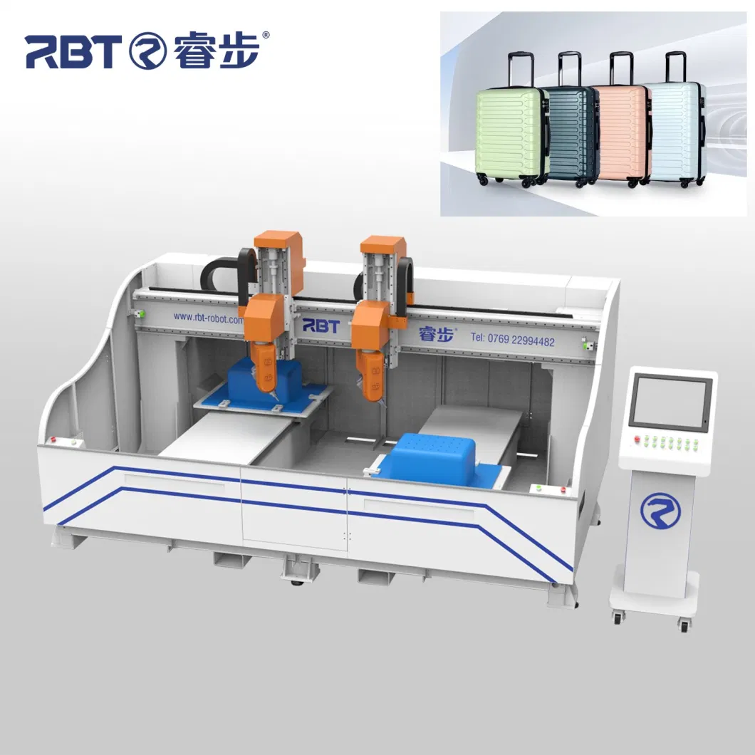 CNC Automation Luggage/Suitcase/Travel Trolley Bag Cutting Trimming Punching Machine
