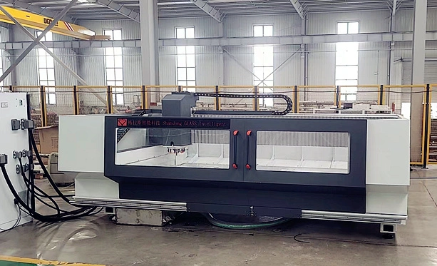 Automatic Glass Processing Machine Horizental 3 Axis CNC Glass Working Center Machine with Glass Cutting Polishing Drilling Edging for Furniture Glass