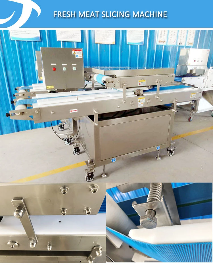 Automatic Commercial Chicken Breast Horizontal Fresh Meat Slicer Fresh Meat Slicing Machine