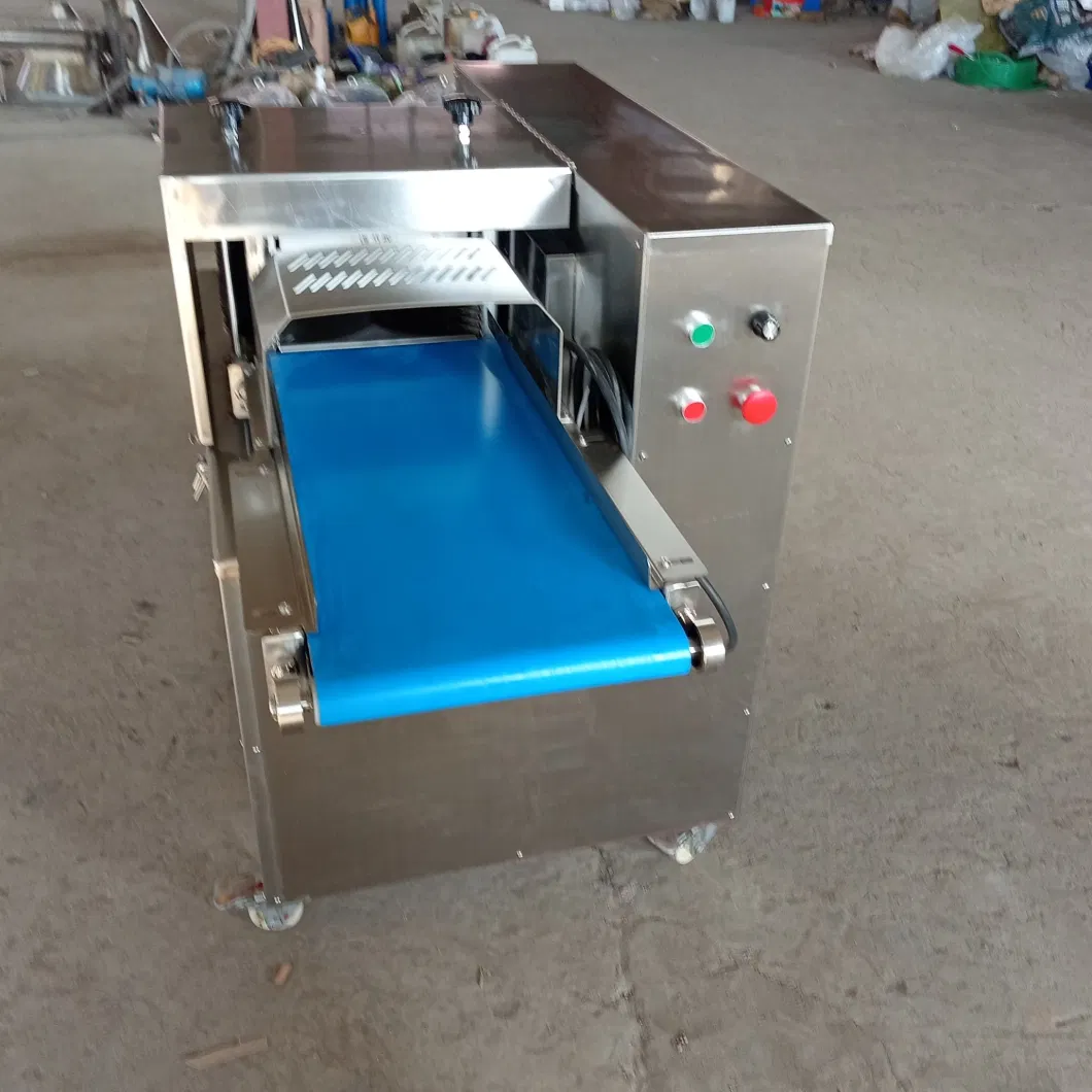 China Factory Price High Quality Fresh Meat Horizontal Slicer Fresh Beef Pork Meat Breast Jerky Slicer 40cm Width Belt Flake Pork Meat Cutting Slicing Machine