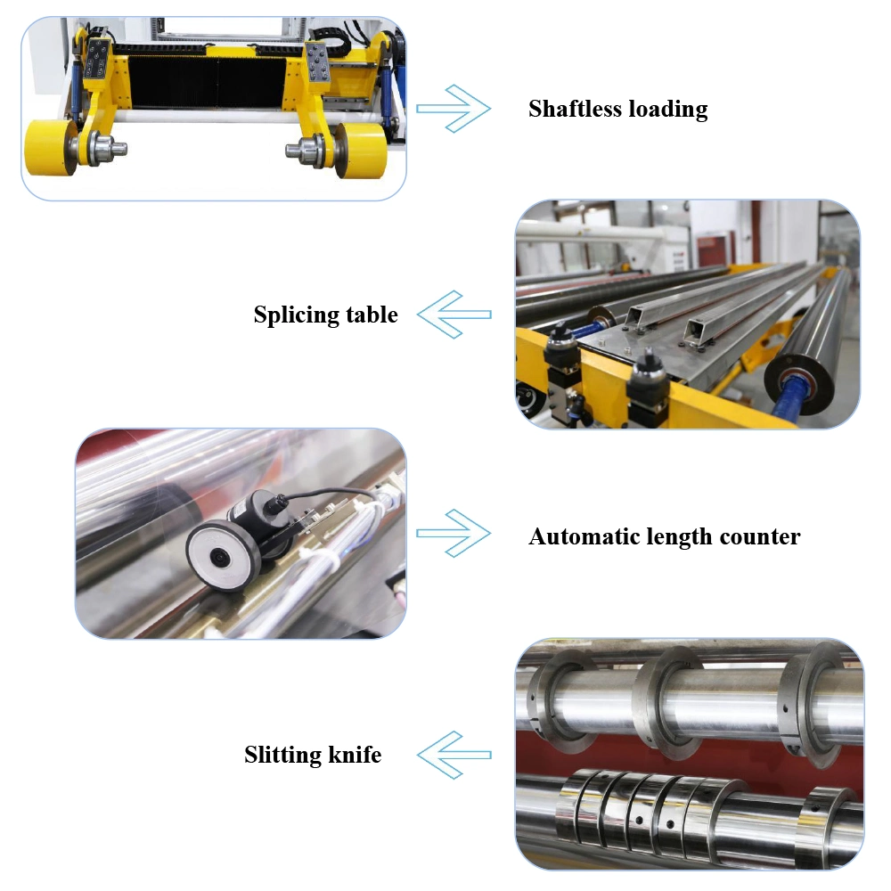 High-Speed Automatic Heavy Duty Jumbo Roll Slitting Machine PE Film Foam Sheets Slitting CNC Cutting Machine