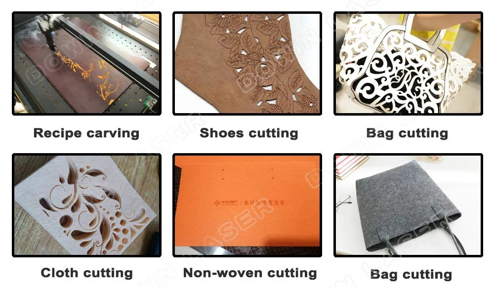 1810 1812 CNC Fabric Laser Cutter Leather Bags CO2 Laser Cutting Engraving Machine for Garment Industry