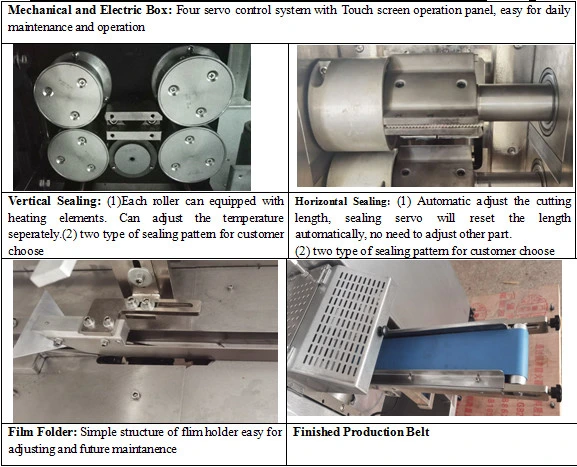 Horizontal Pillow Packing Machine for Taffy Candy with Cutting System