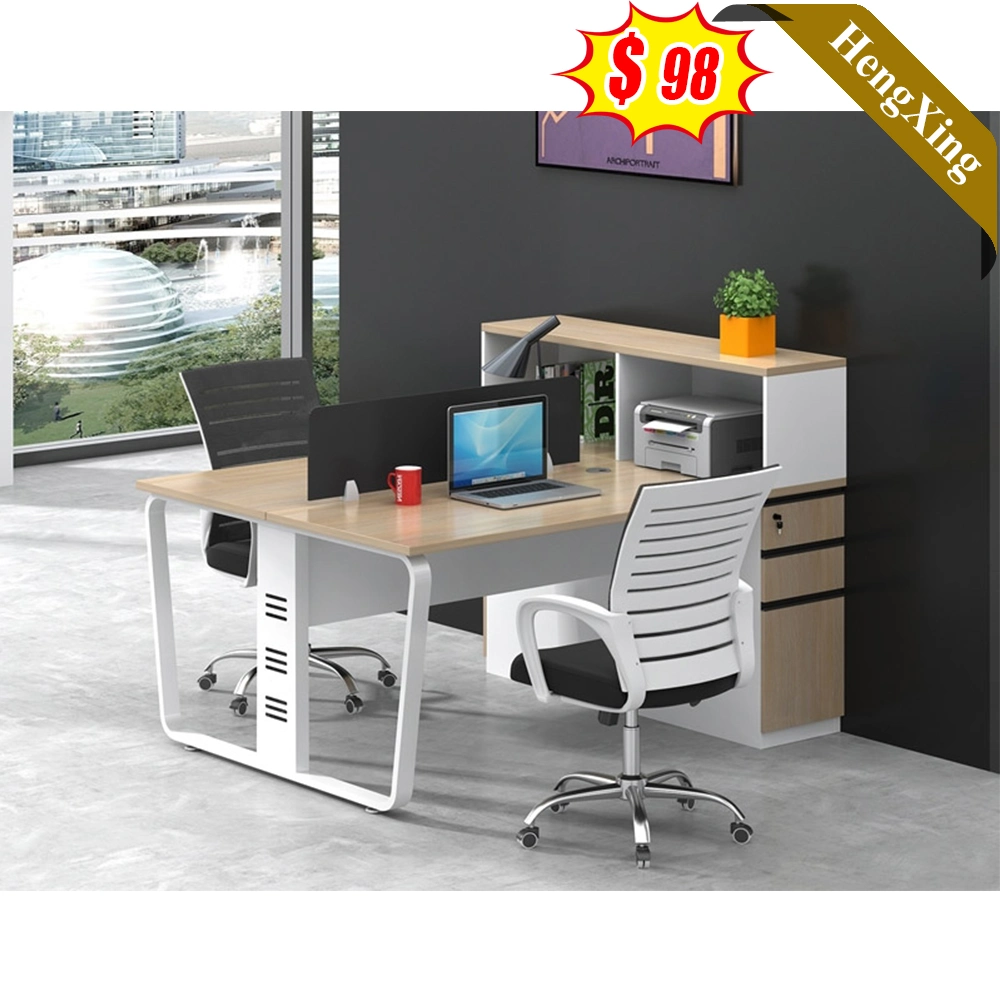 Wooden Office Furniture Cubicles Office Partitions with Modern Design and Dual Seating