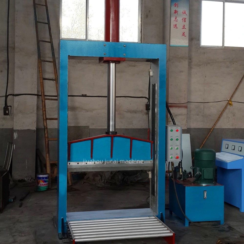 Hydraulic Rubber Bale Cutter Machinery, Vertical Blade Rubber Guillotine Bale Cutter, Plastic Film Roll Cutter, Rubber Material Cutting Machine