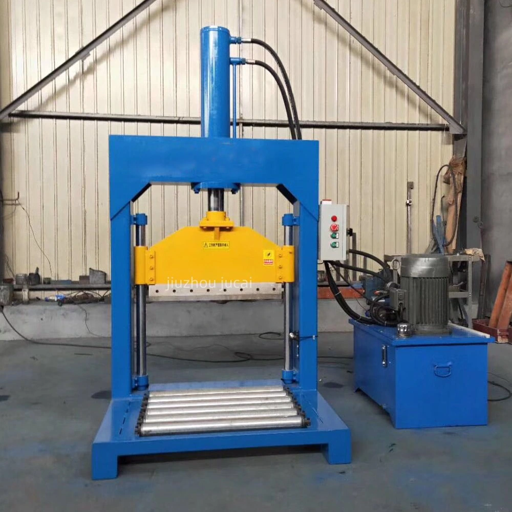 Rubber Hydraulic Vertical Bale Cutter Machine, Plastic Film Cutter, Rubber Slab Cutter, Hydraulic Guillotine Rubber Blade Cutter, Rubber Sheet Cutter Machine