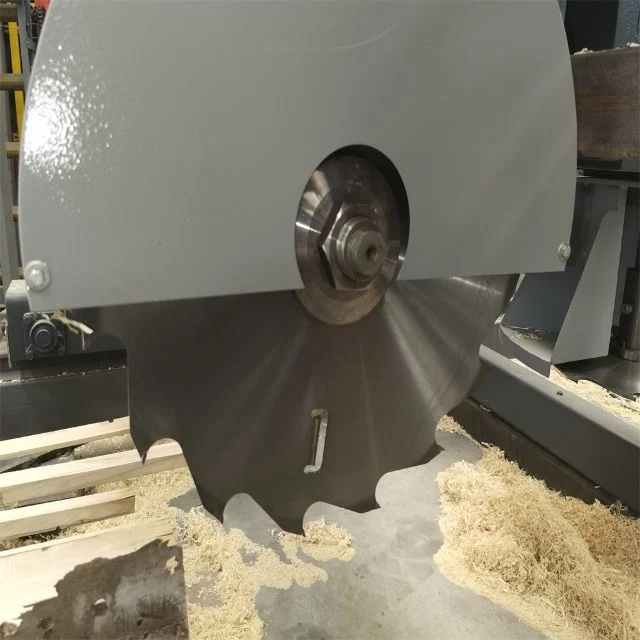 Automatic Horizontal and Vertical Blade Double Saw Blade Cutting Wood Machine