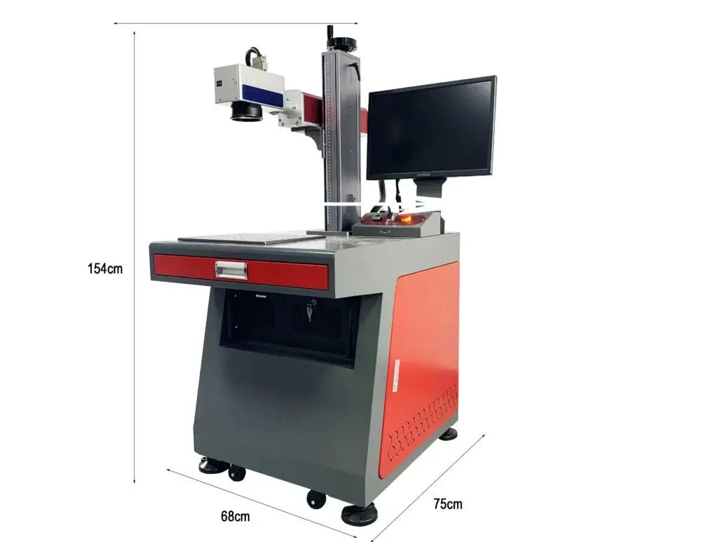 High Quality CNC Metal Plastic 3D Engraving and Cutting Laser Marking Machine 50W with Dynamic Auto Focus