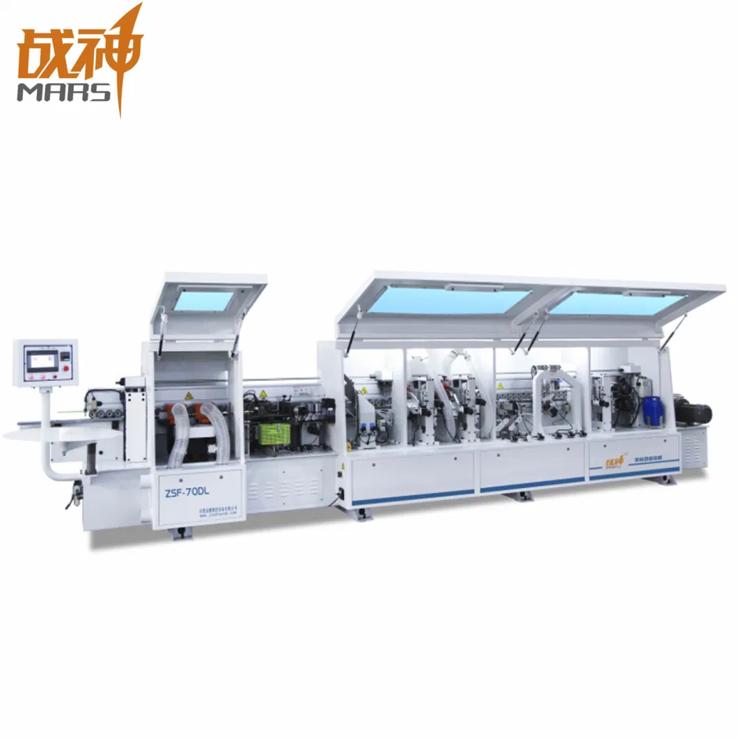 Mars High Speed Full Automatic PVC ABS MDF Veer Corner Rounding Trimming Edge Banding Machine with PUR