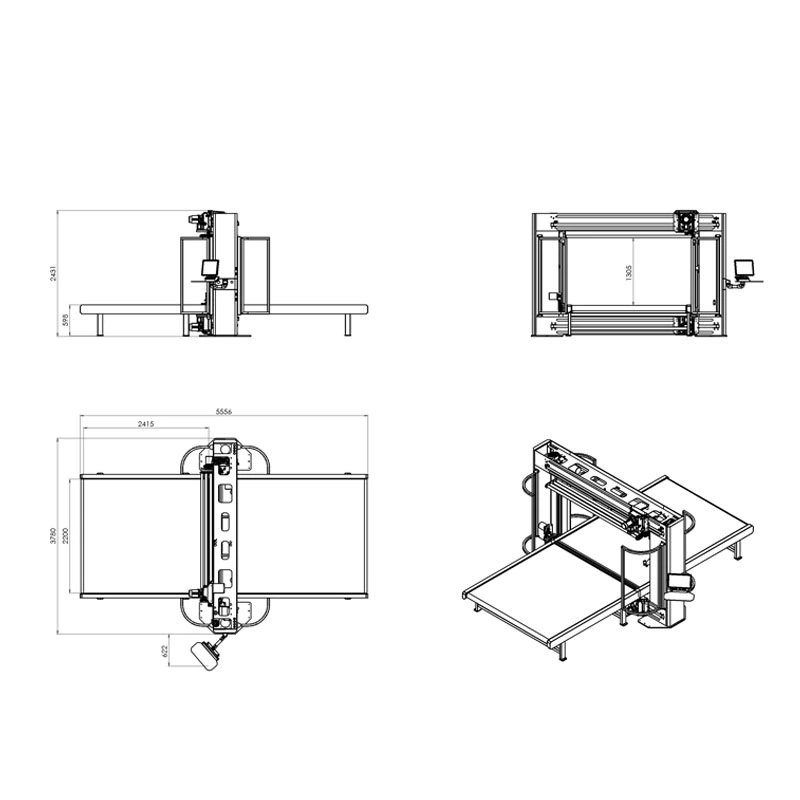 PU Foam Horizontal Wire Blade Cutting Machine