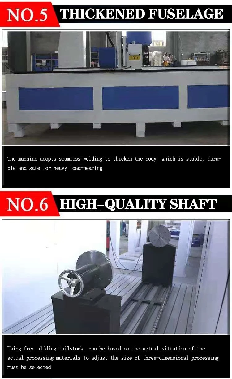 Wood Cutting Engraving CNC Router Machine for 3D Foam Furniture Industry