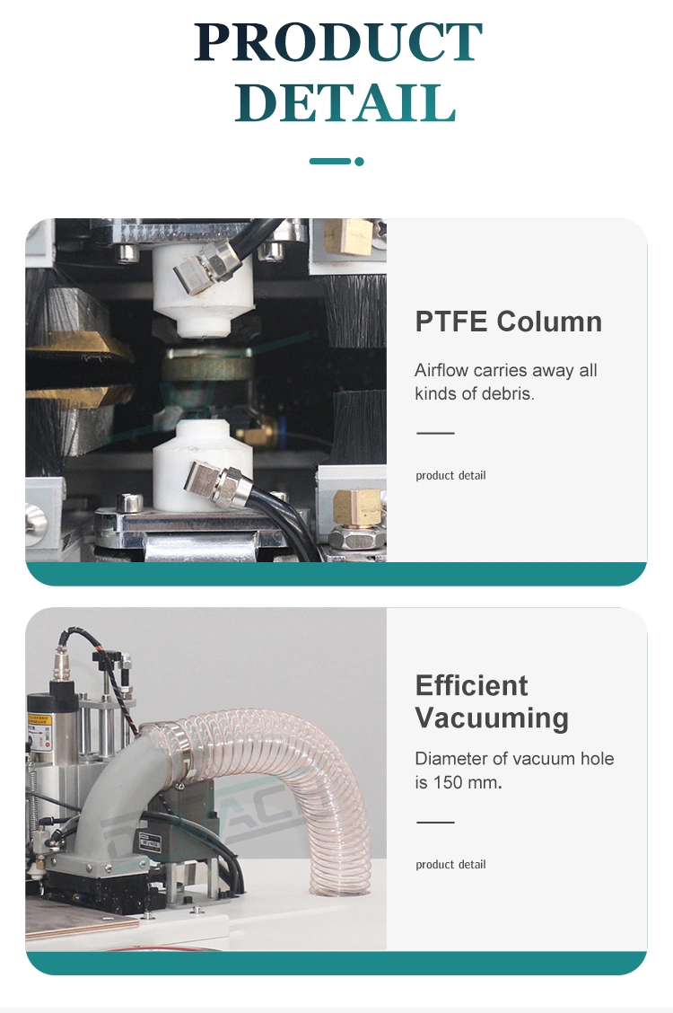 Automatic Trimming Board Cleaning High Speed PVC MDF Edge Banding Trimming Machine