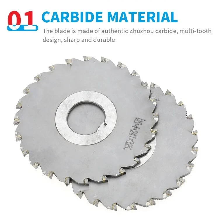 Carbide Triple Cutting Edge Straight Tooth Disc Cutter Carbide Triple Cutting Edge Saw Blade Milling Cutter