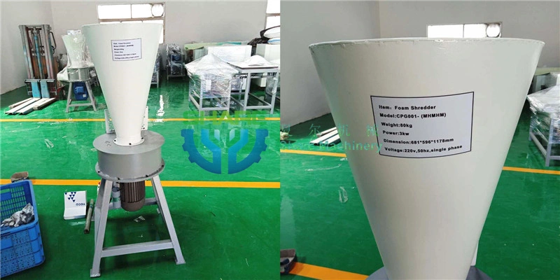 Industrial Automatic Sponge Foam Shredding Cutting Machine Foam Crusher Shredder Machine