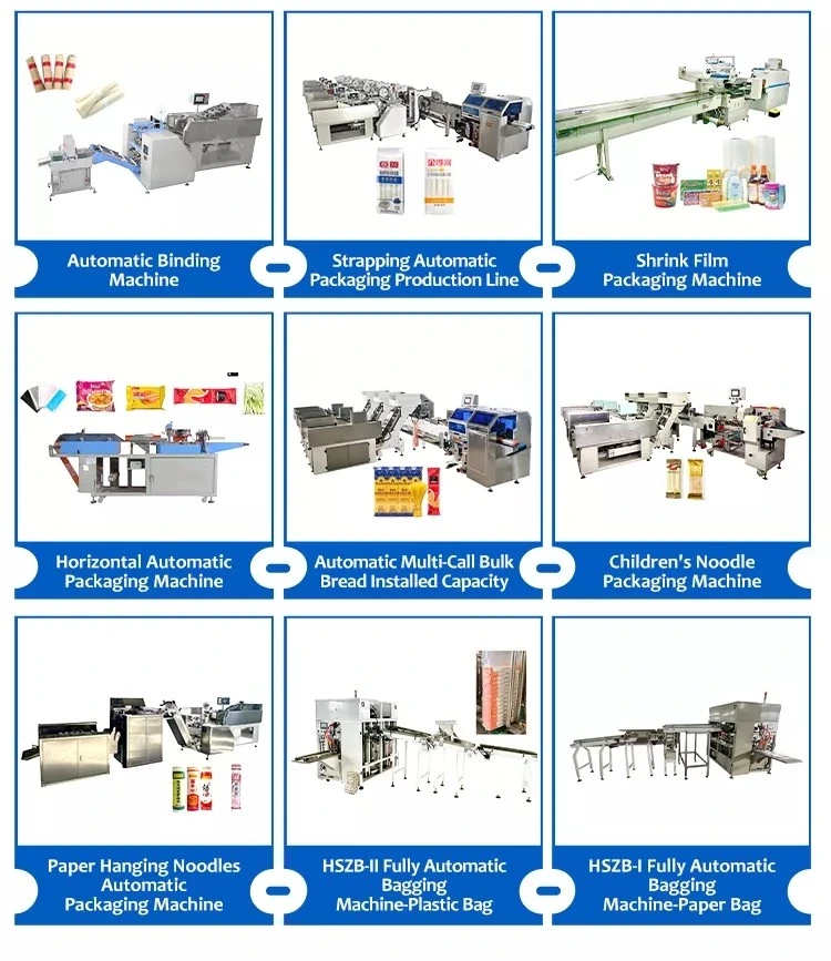 Baby Noodles Stick Noodle Automatic Cutting Sorting Bagging Sealing Packaging Line Pillow Type Packing Machine