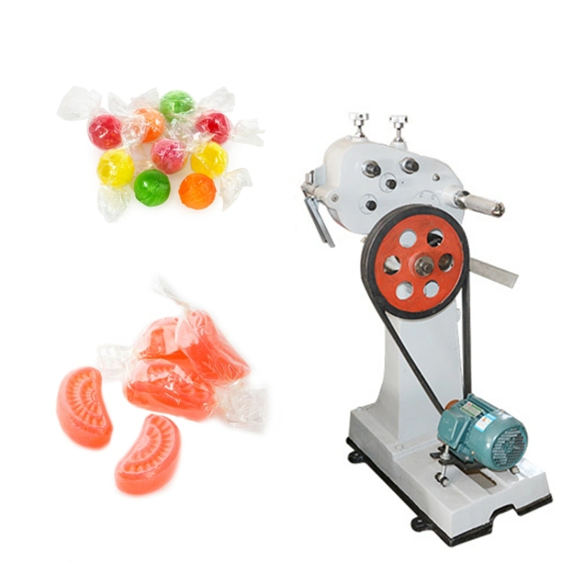 Hard Boiled Candy Depositing Line Lollipop Making Pillow Packing Machine Hard Candy Cutting Twist Packing Machine