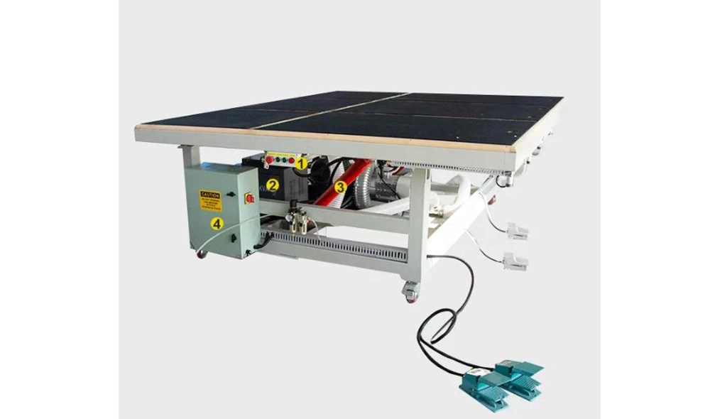 Vertical Horizontal Hydraulic Air Cushion Glass Cutting and Breaking Table Unloading Machine