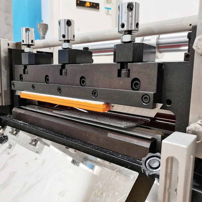 Double-Blade Cutter Electric Hexin Wooden Case Foam Automatic Laminating Cutting Machine