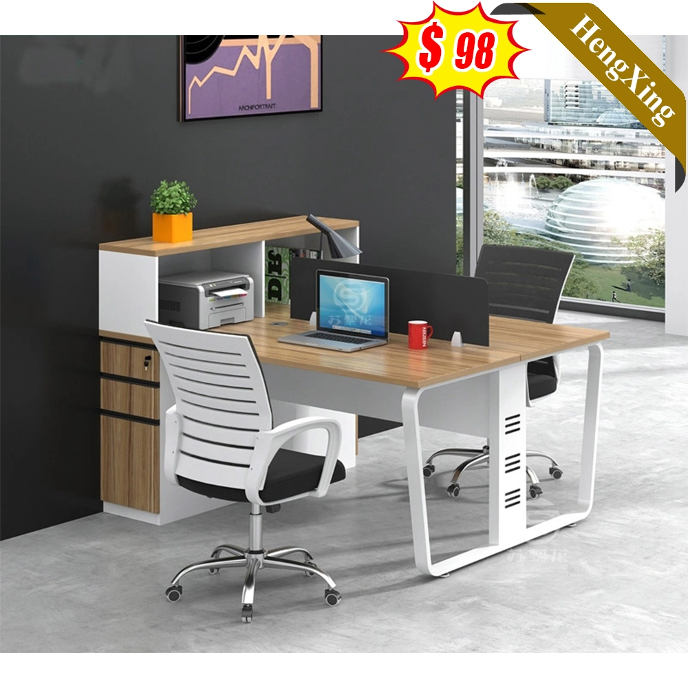 Wooden Office Furniture Cubicles Office Partitions with Modern Design and Dual Seating