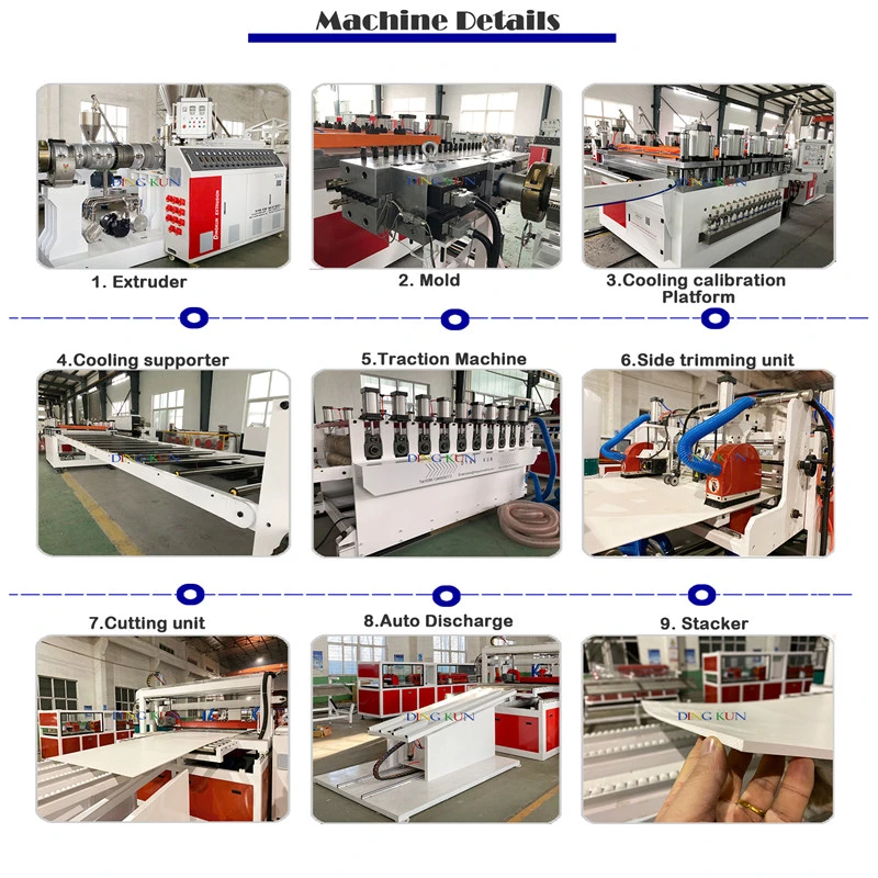 PVC WPC Foam Board Cutting Machine / WPC PVC Foam Board Making Machine