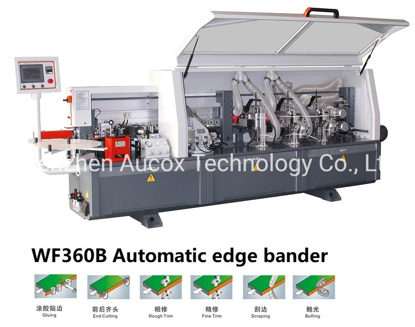 Wf360b Woodworking Full Automatic Edge Banding Machine with Arc Angle Trimming Edge Bander