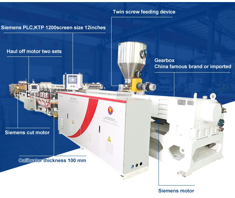 CE Certificated WPC PVC Furniture Plate Extrusion Machine